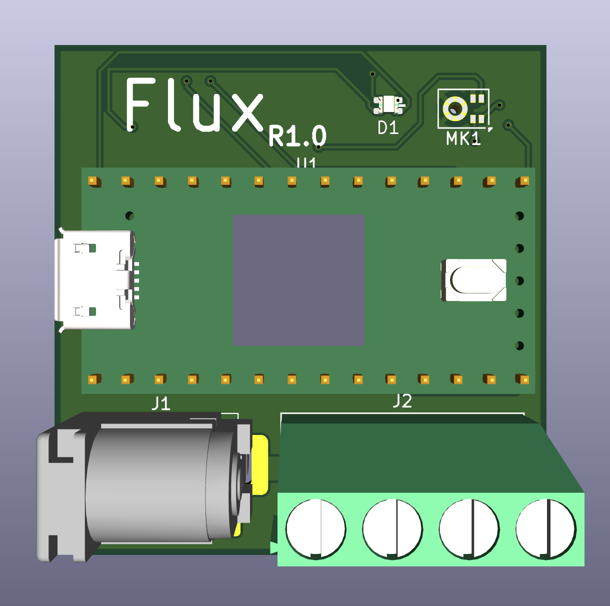 Flux Device Front